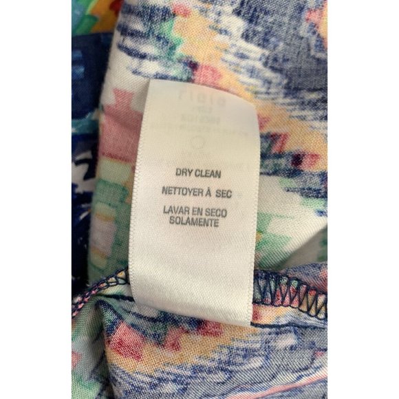 Ella Moss Size L Colorful Vibrant Geometric Mini Shift Dress - Picture 11 of 11